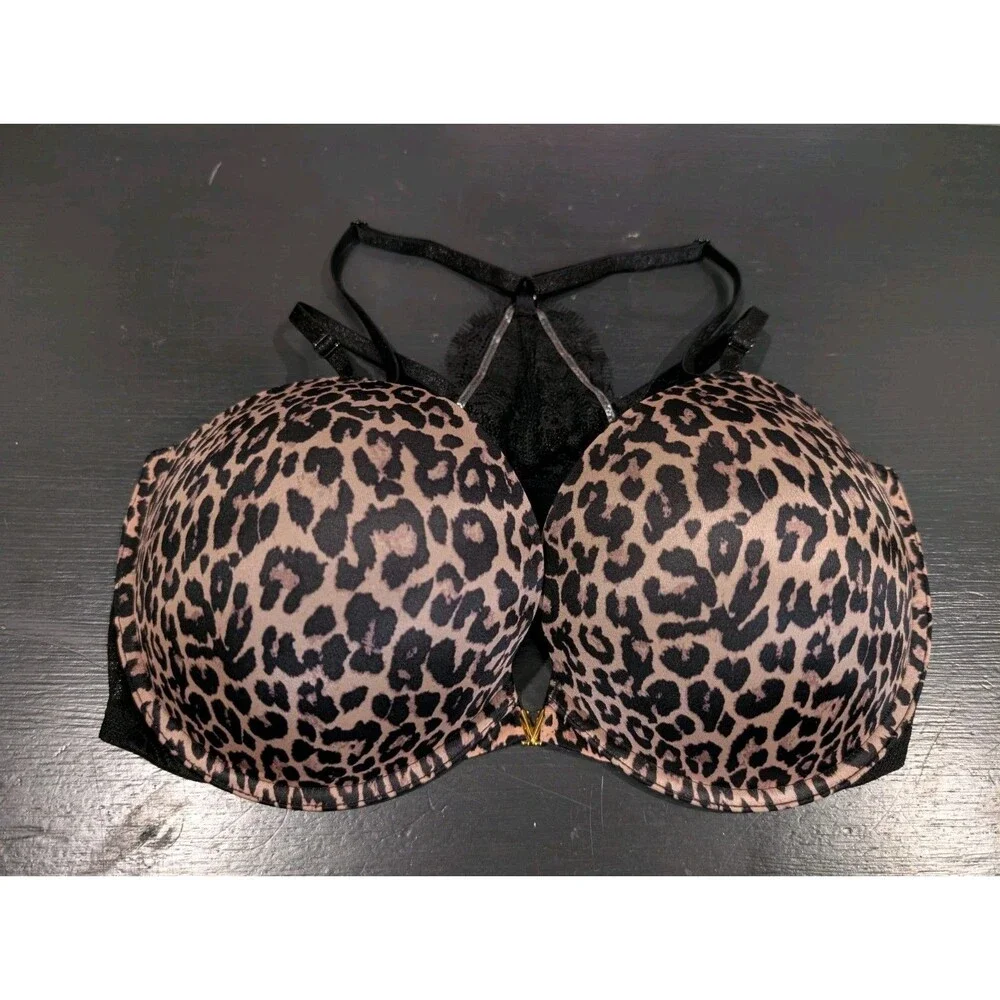 VICTORIA'S SECRET VERY SEXY Strap Push Up Bra 38DDD front close underwire NWOT